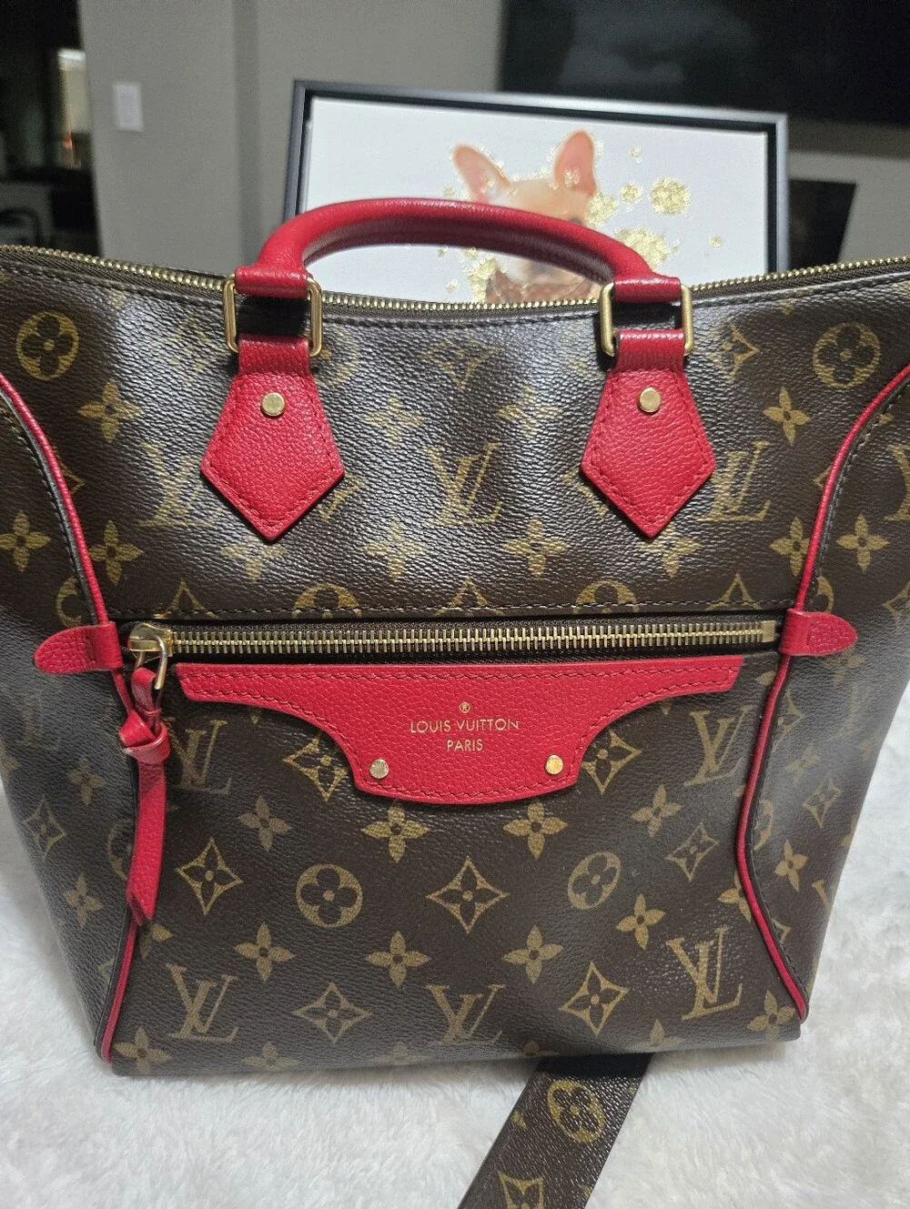 🔥 Louis Vuitton Monogram Tournelle PM Cerise 🔥